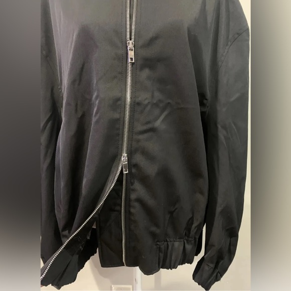 ZARA OVERSIZE WOOL BOMBER BLACK JACKET LIMITED EDITION WOMEN SIZE SMALL NWT - Picture 5 of 12